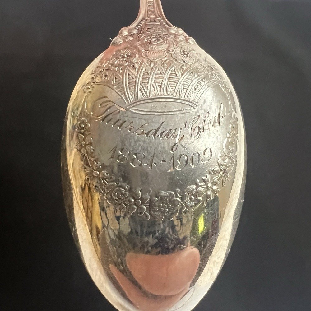 Towle Sterling Silver Collectors Spoon Demitasse Thursday Club 1884-1909 EPM